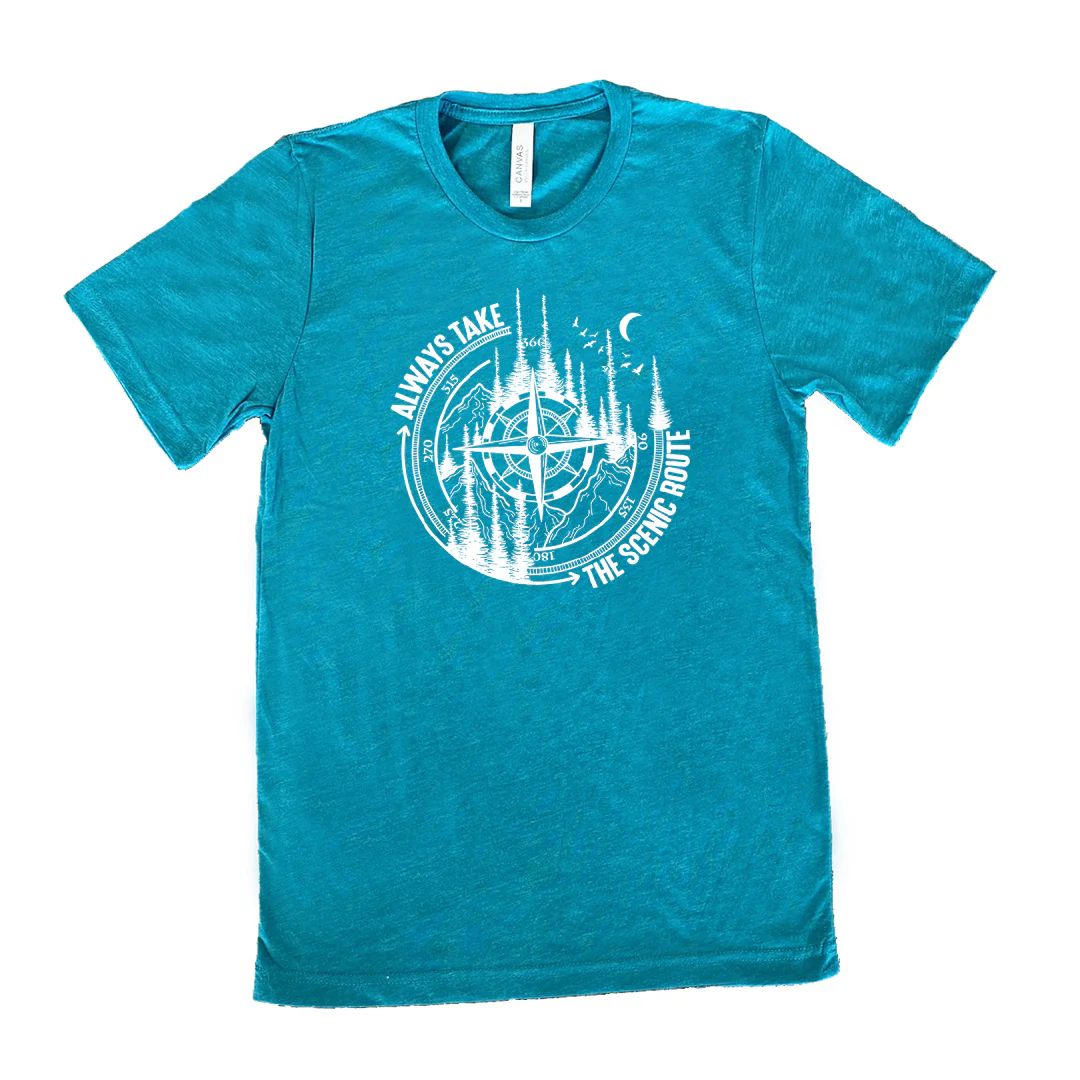 Always Take The Scenic Route Shirt Unisex - Image 11