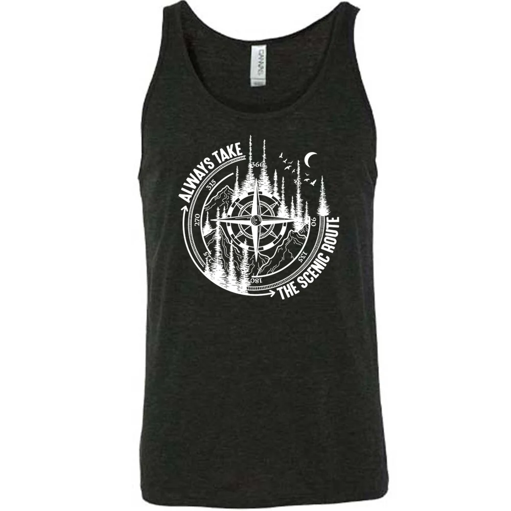 Always Take The Scenic Route Shirt Unisex - Image 2