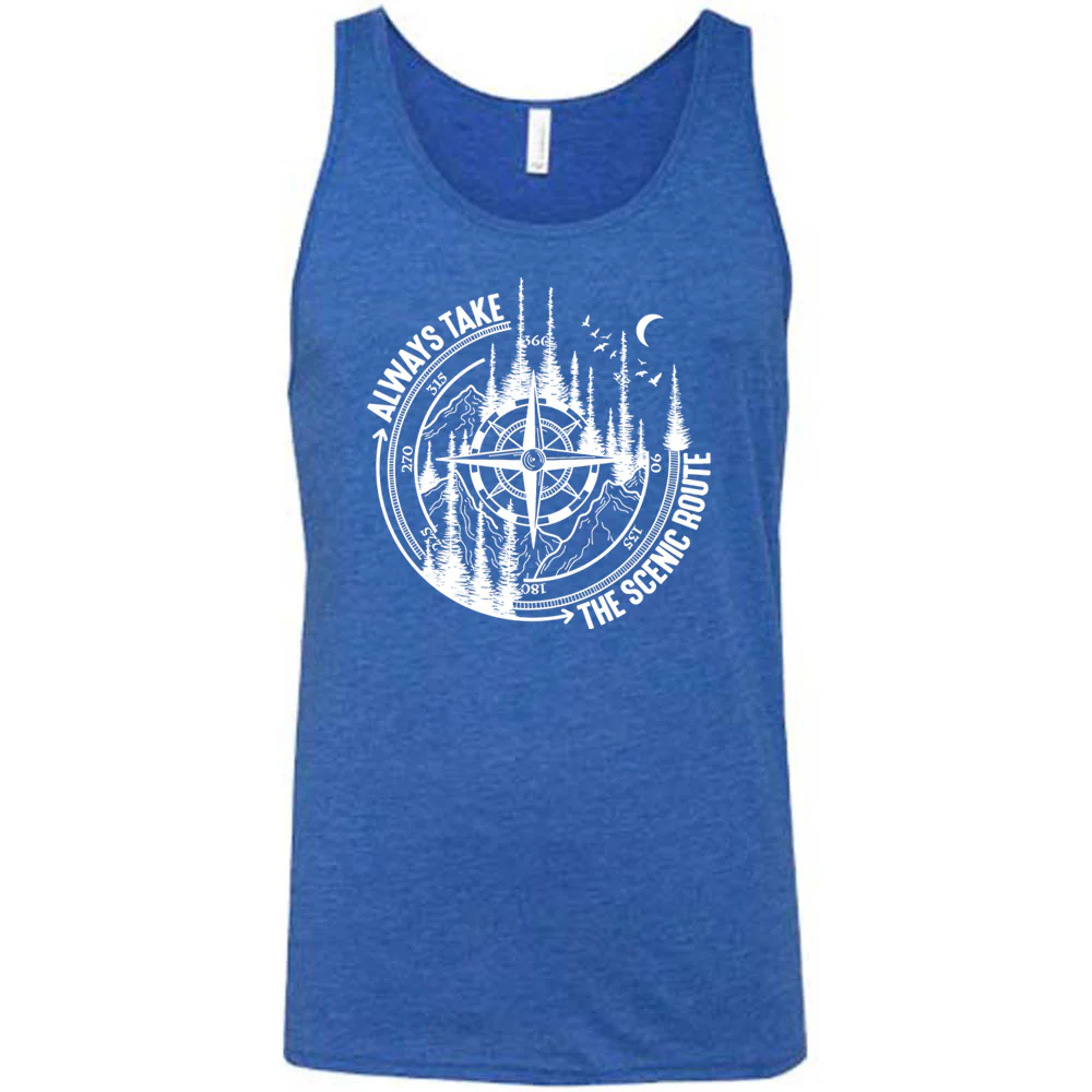 Always Take The Scenic Route Shirt Unisex - Image 4