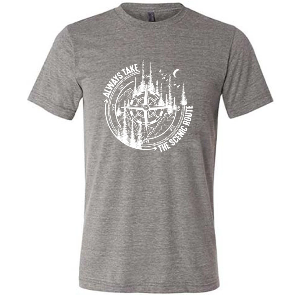 Always Take The Scenic Route Shirt Unisex - Image 5