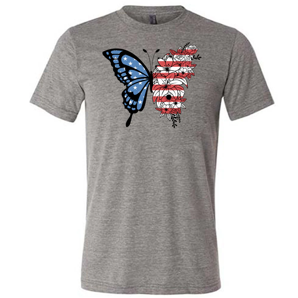 American Flag Butterfly Shirt Unisex - Image 6