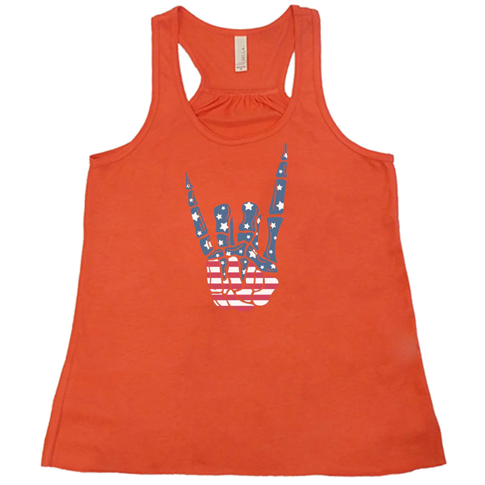 American Flag Skeleton Hand Shirt - Image 3