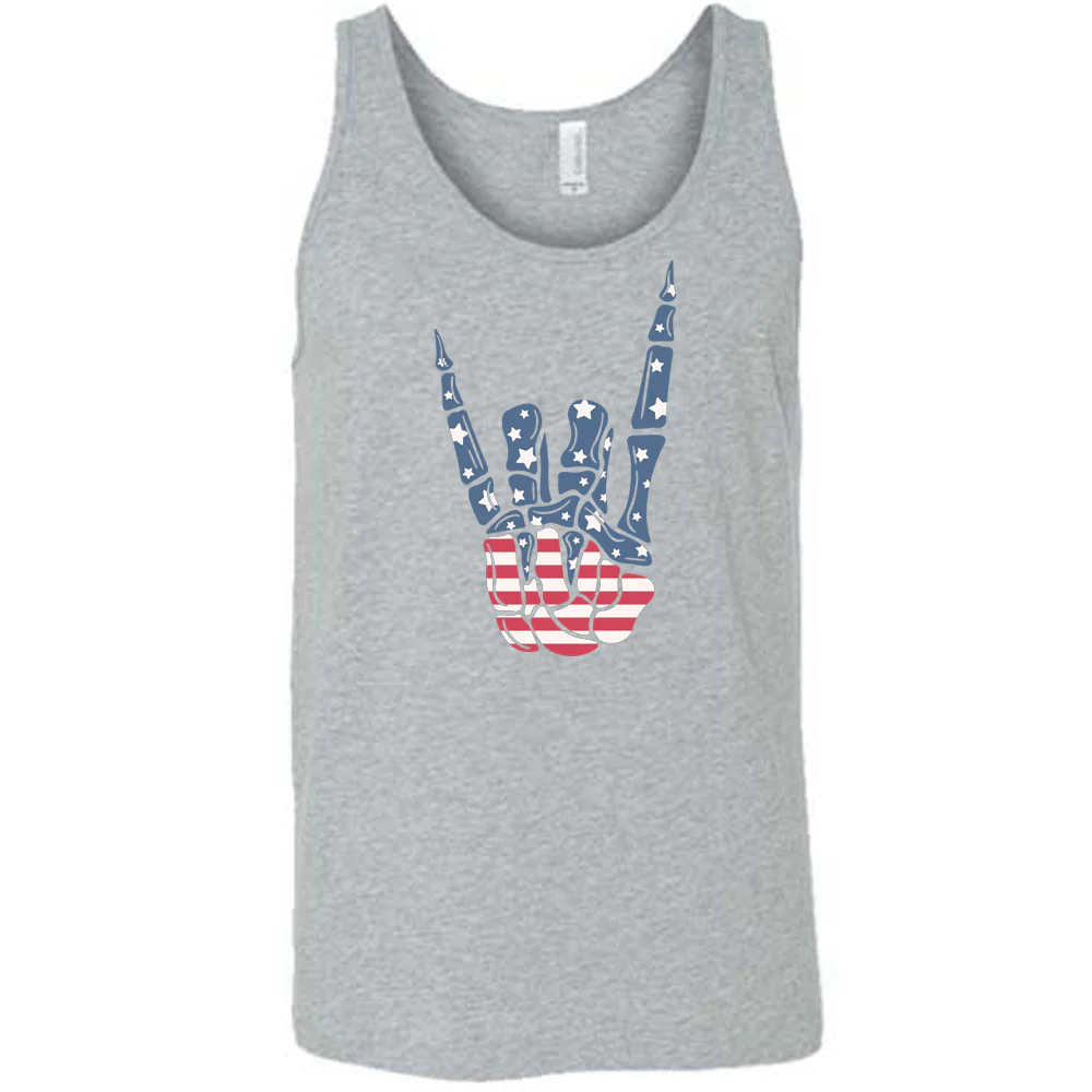 American Flag Skeleton Hand Shirt Unisex - Image 4