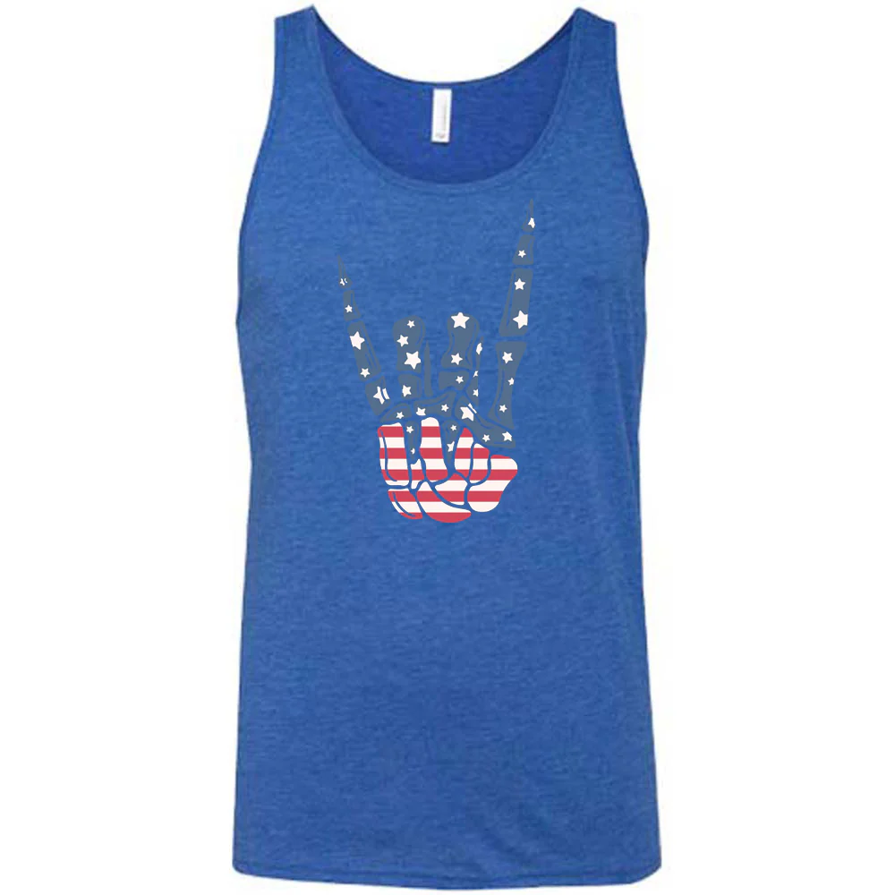 American Flag Skeleton Hand Shirt Unisex - Image 6