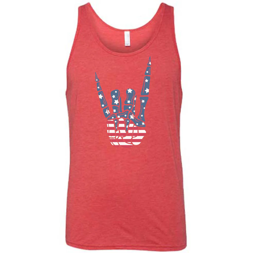 American Flag Skeleton Hand Shirt Unisex - Image 8