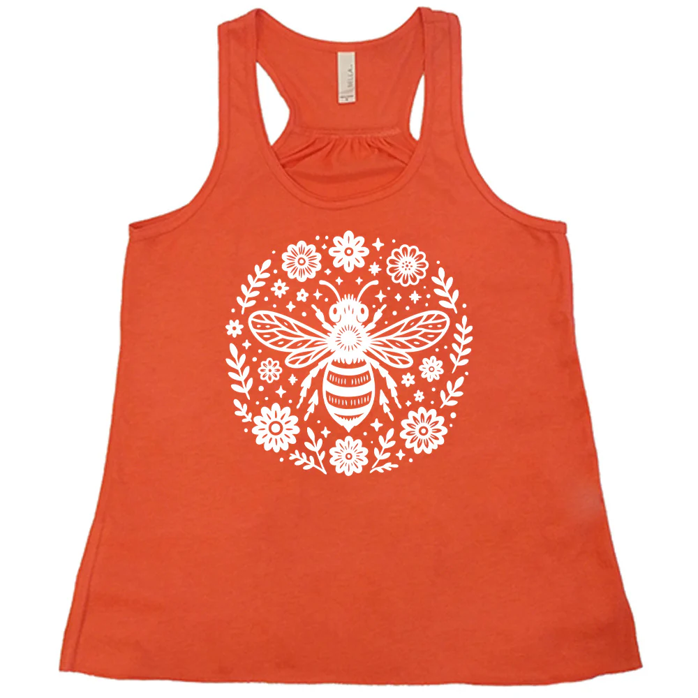 Bee and Flowers BOHO Shirt - Image 4