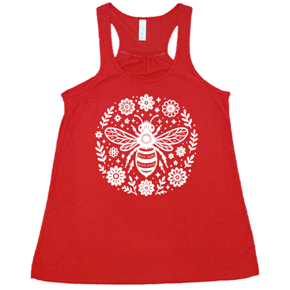 Bee and Flowers BOHO Shirt - Image 5