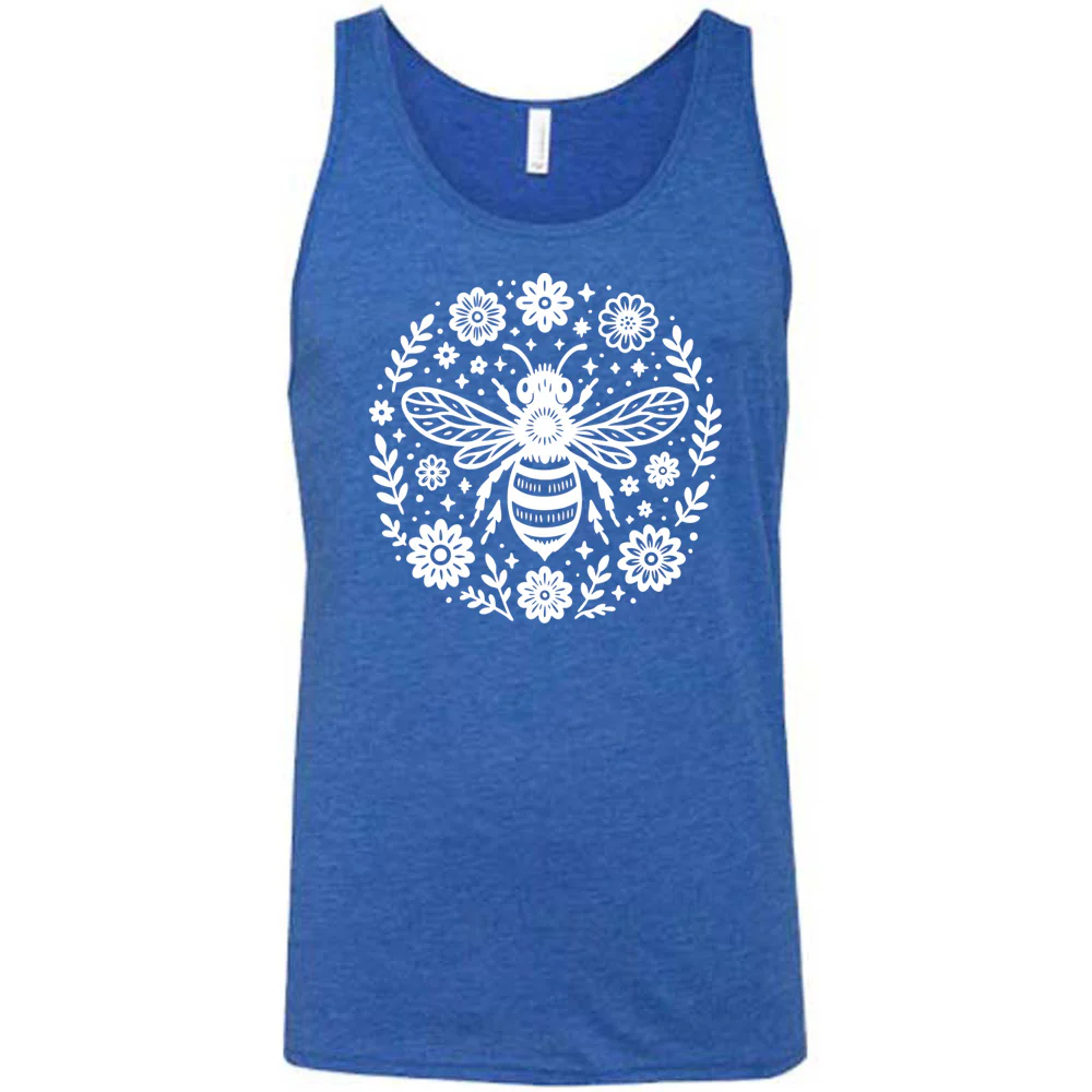 Bee and Flowers BOHO Shirt Unisex - Image 4