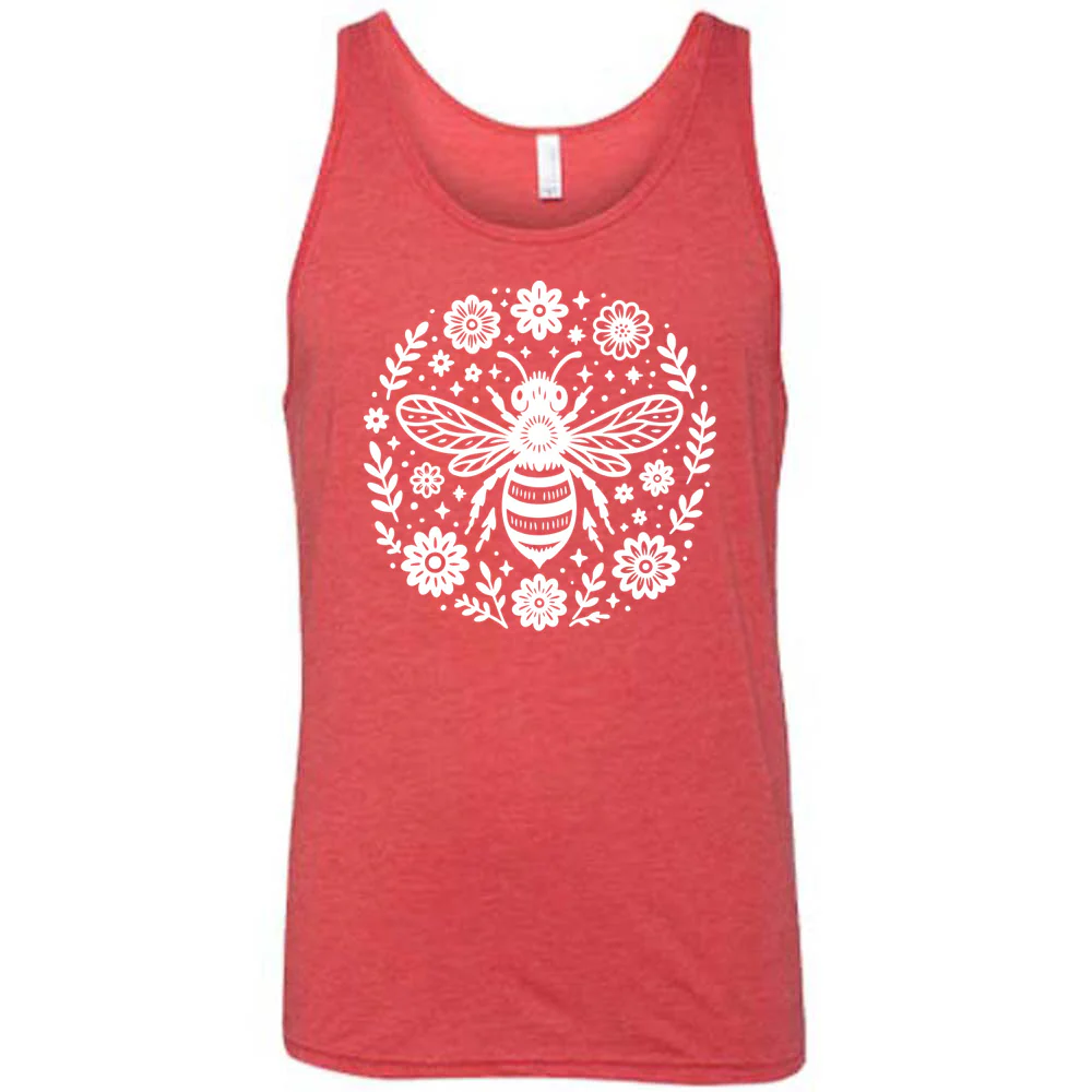 Bee and Flowers BOHO Shirt Unisex - Image 6