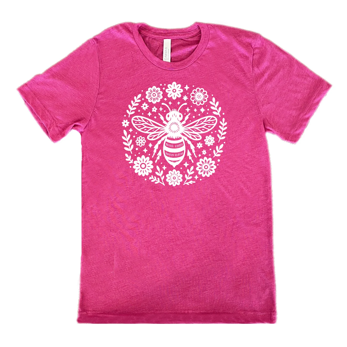 Bee and Flowers BOHO Shirt Unisex - Image 9