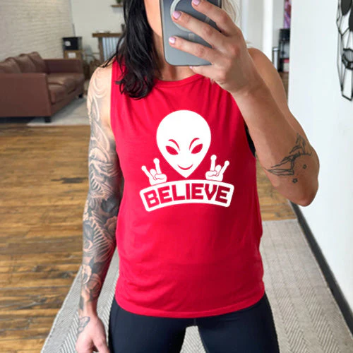 Alien Believe Muscle Tank - Image 4