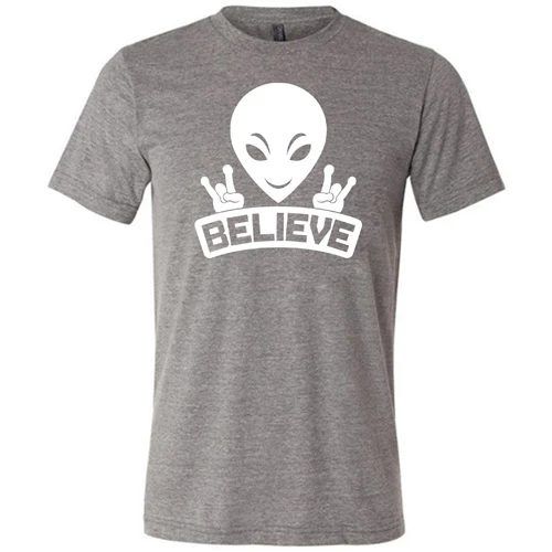 Alien Believe Shirt Unisex - Image 5