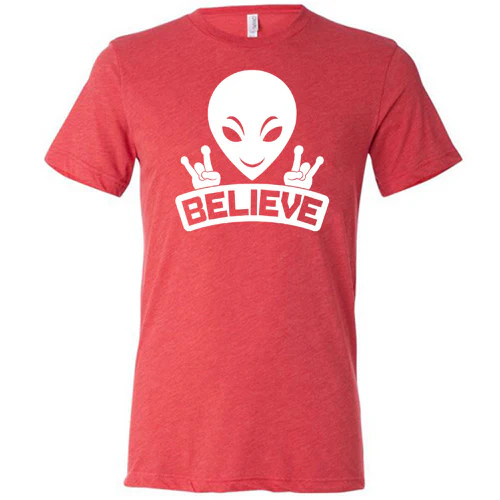 Alien Believe Shirt Unisex - Image 7