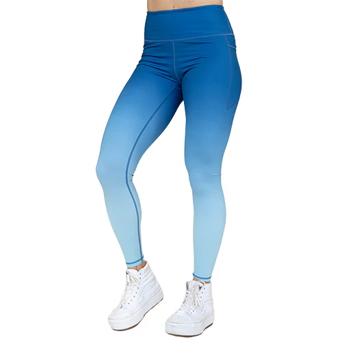 Blue Ombre Leggings - Image 4