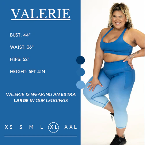 Blue Ombre Leggings - Image 5