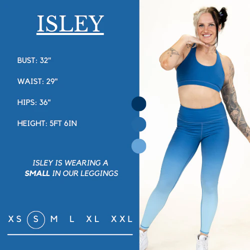 Blue Ombre Leggings - Image 6