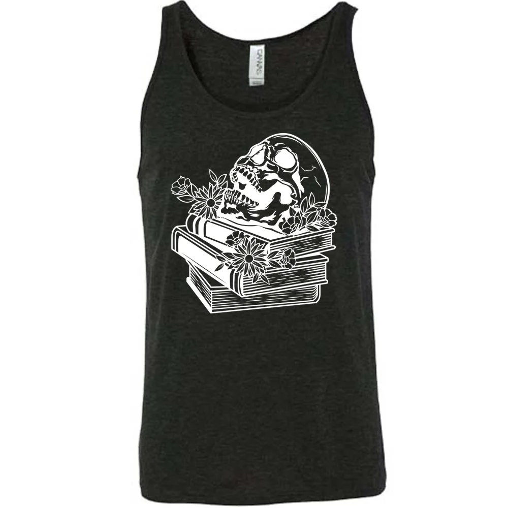 Books With Skull Shirt Unisex - Image 2