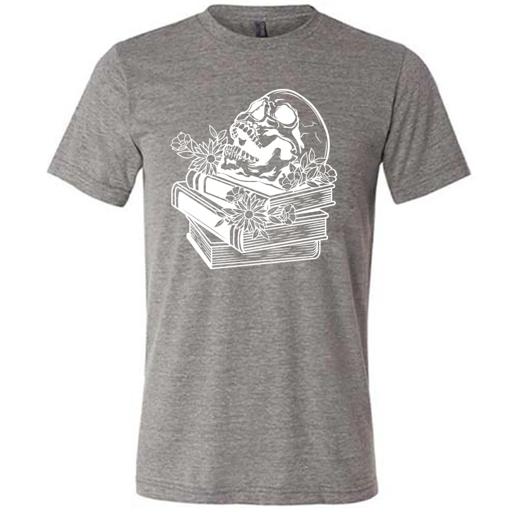 Books With Skull Shirt Unisex - Image 7