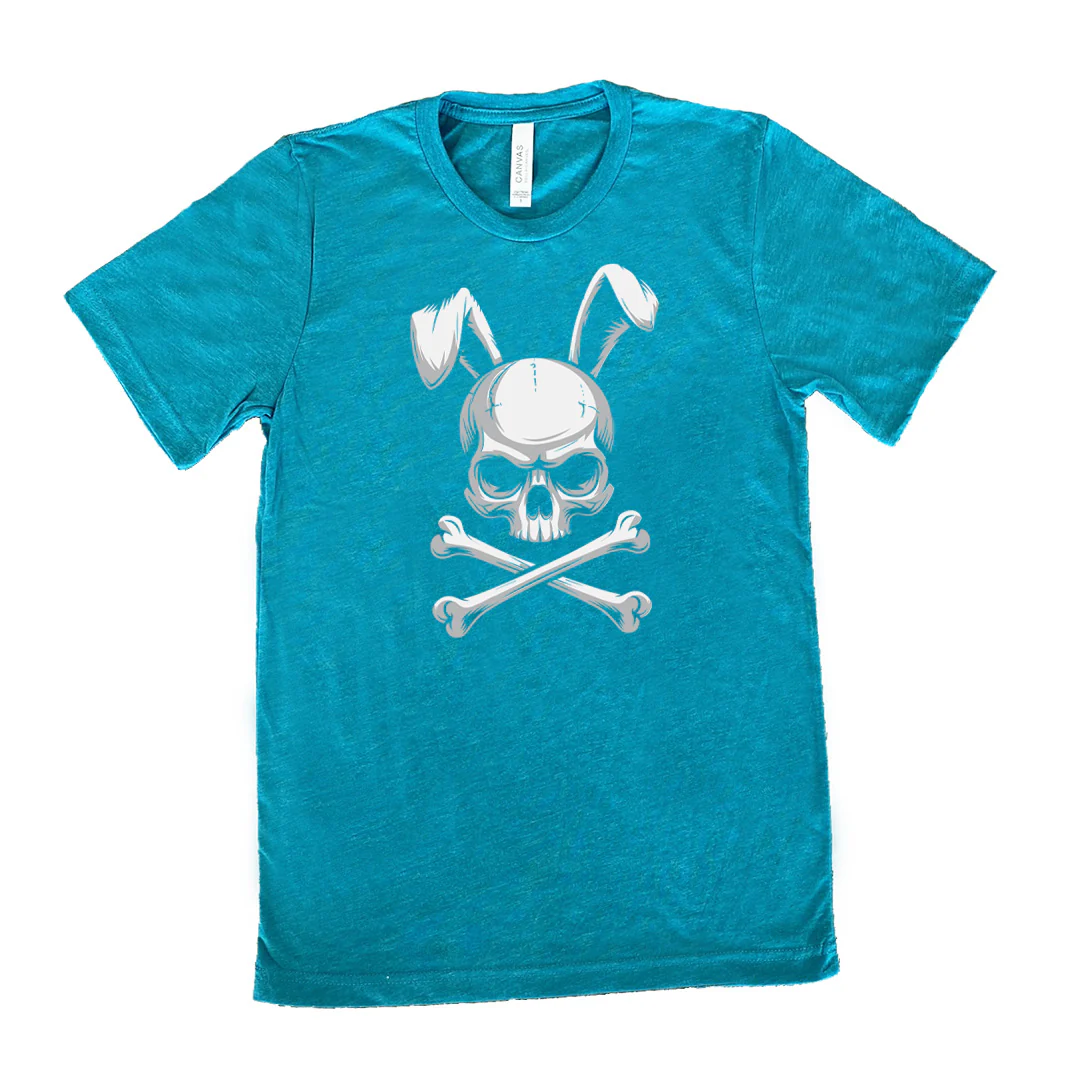 Bunny Crossbones - Black Unisex Tee - TikTok - Image 10