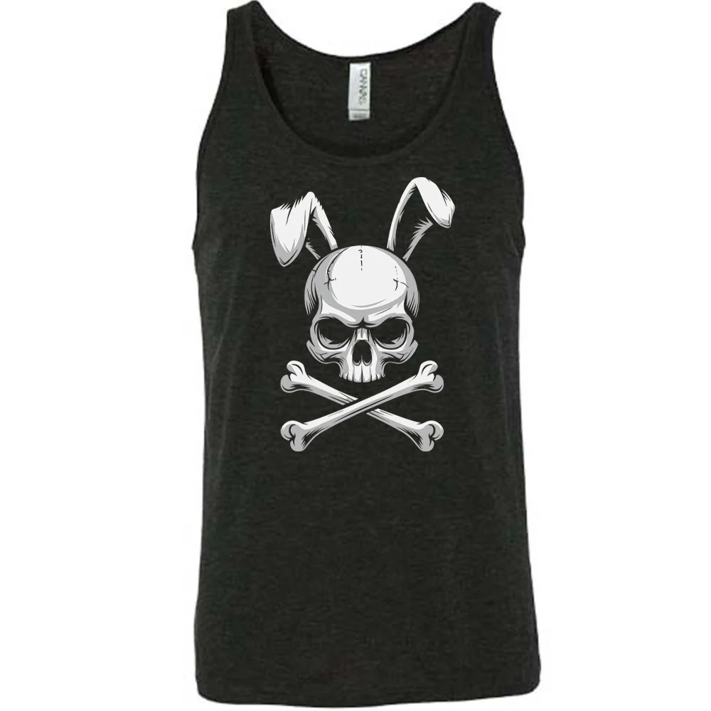 Bunny Crossbones - Black Unisex Tee - TikTok - Image 2