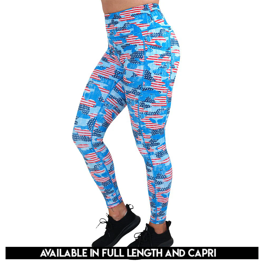 Camo Flag Leggings - Image 3