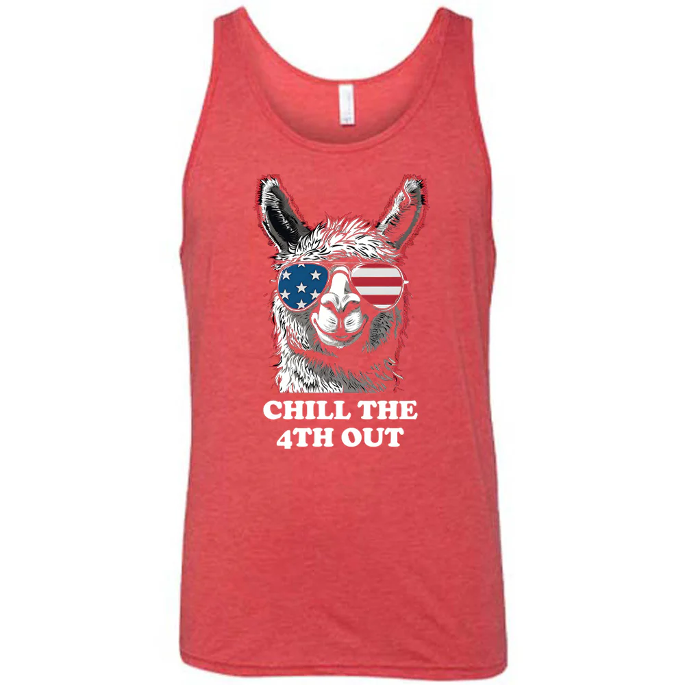 Chill The 4th Out Llama Shirt Unisex - Image 4