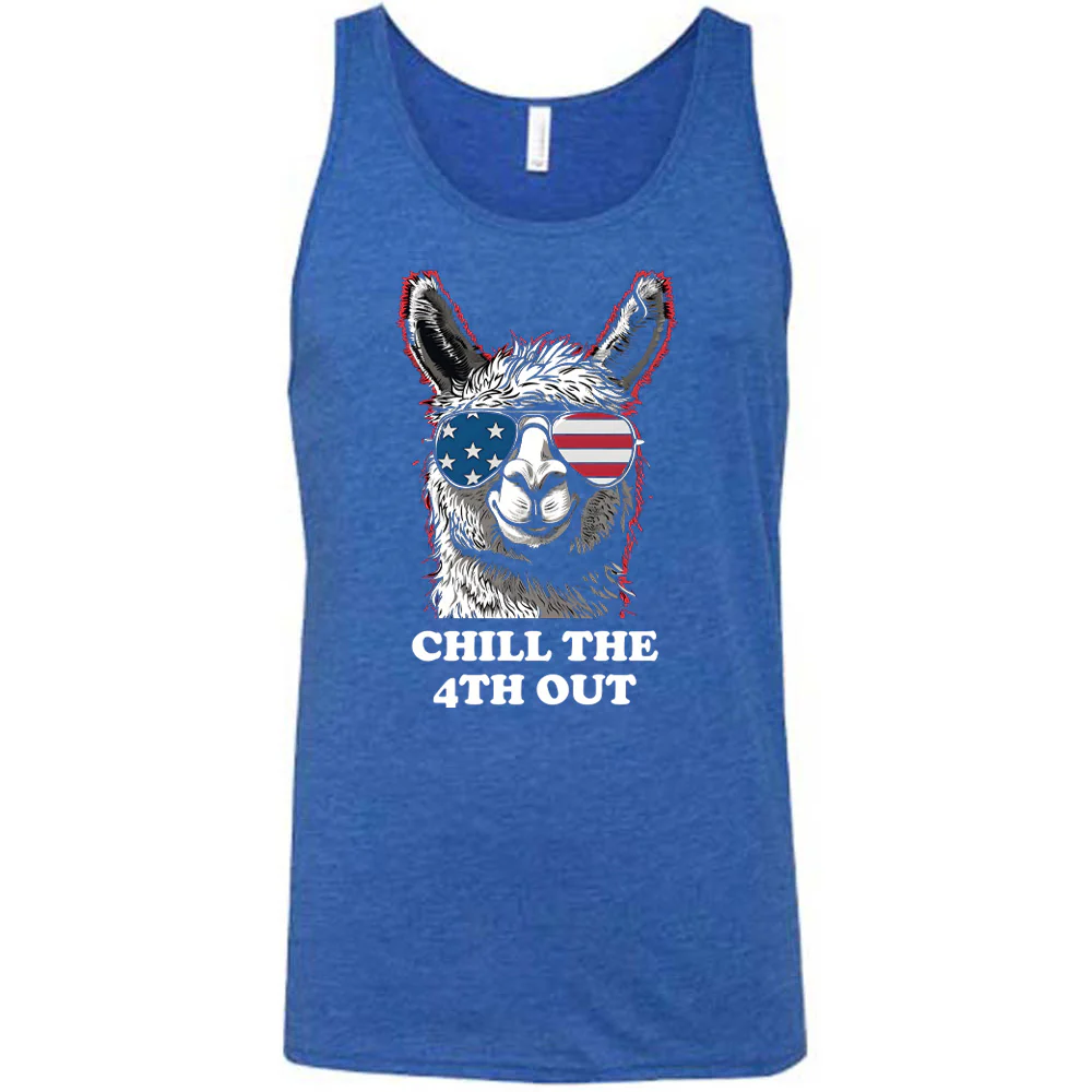 Chill The 4th Out Llama Shirt Unisex - Image 6