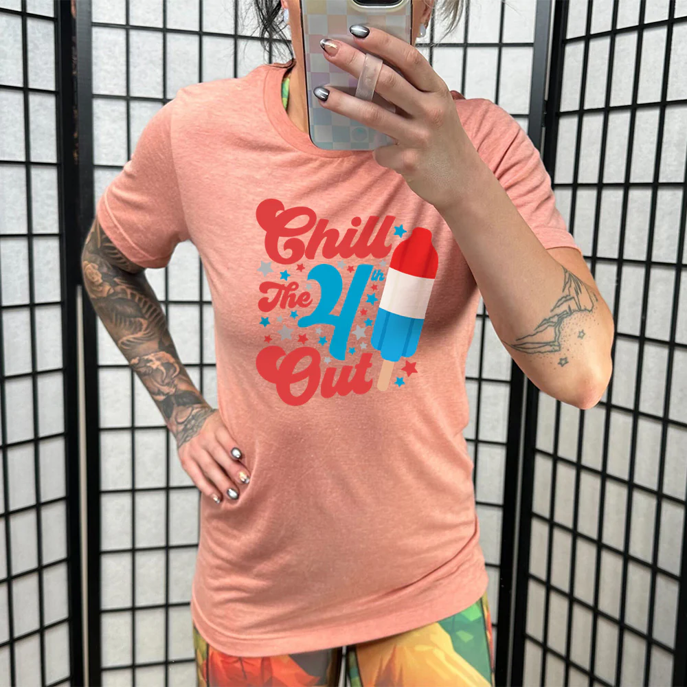Chill The 4th Out Popsicle Shirt Unisex - Image 8