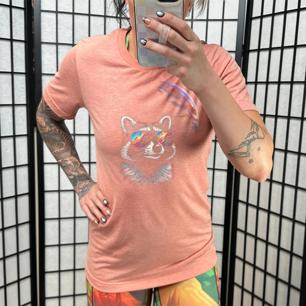 Cosmic Raccoon Shirt Unisex - Image 10