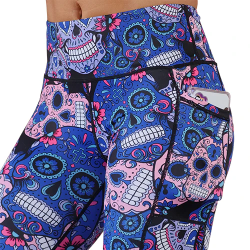 Cotton Candy Skull Leggings - Image 11