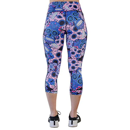 Cotton Candy Skull Leggings - Image 9