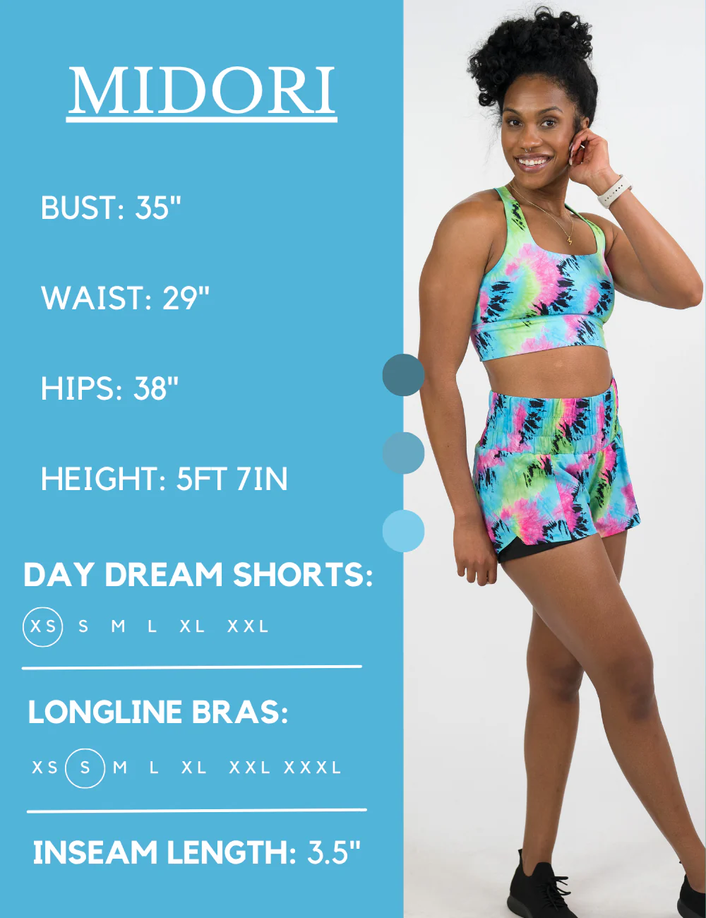 Day Dream Shorts | Fluorescent Tie Dye - Image 5