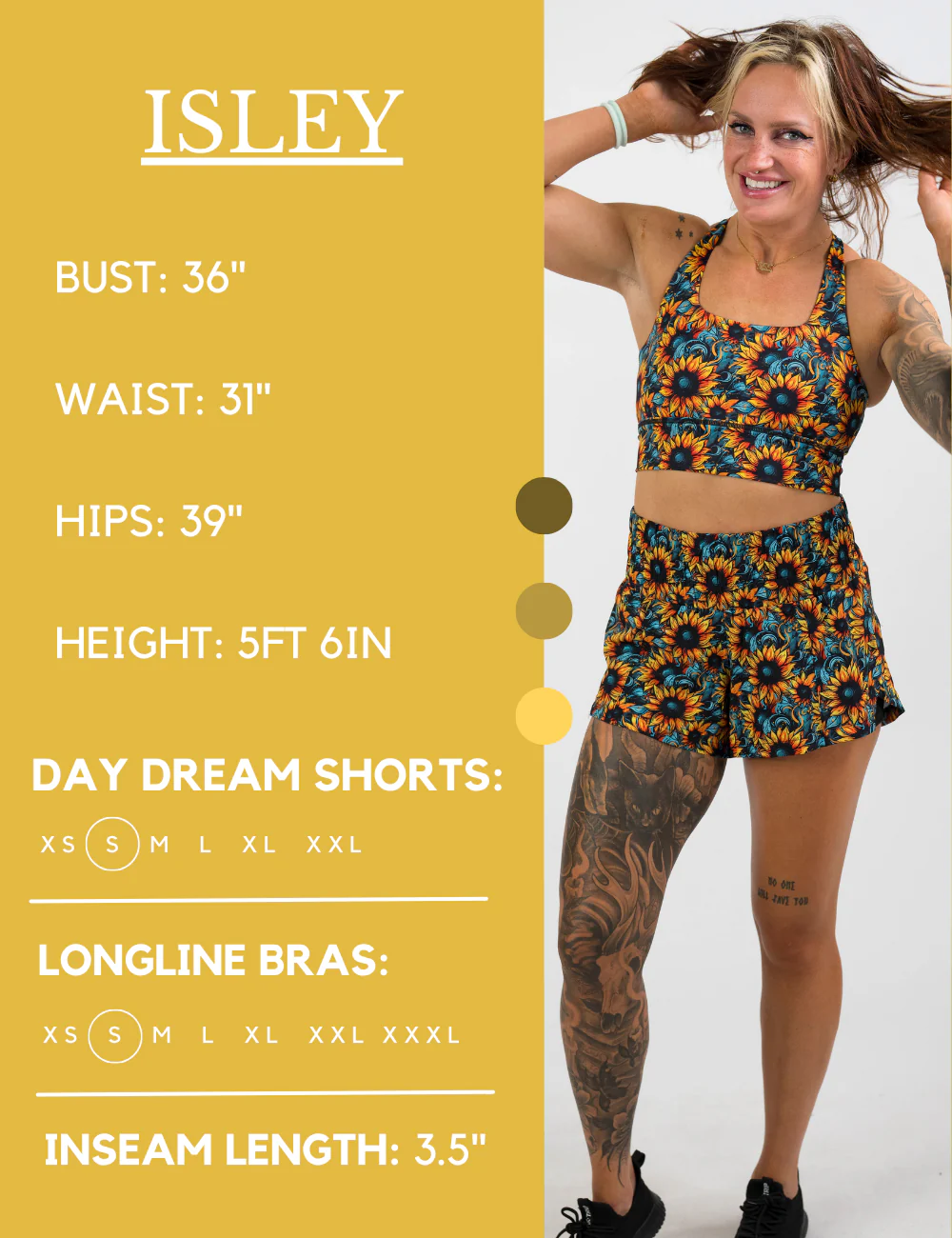 Day Dream Shorts | Wild Sunflower - Image 5