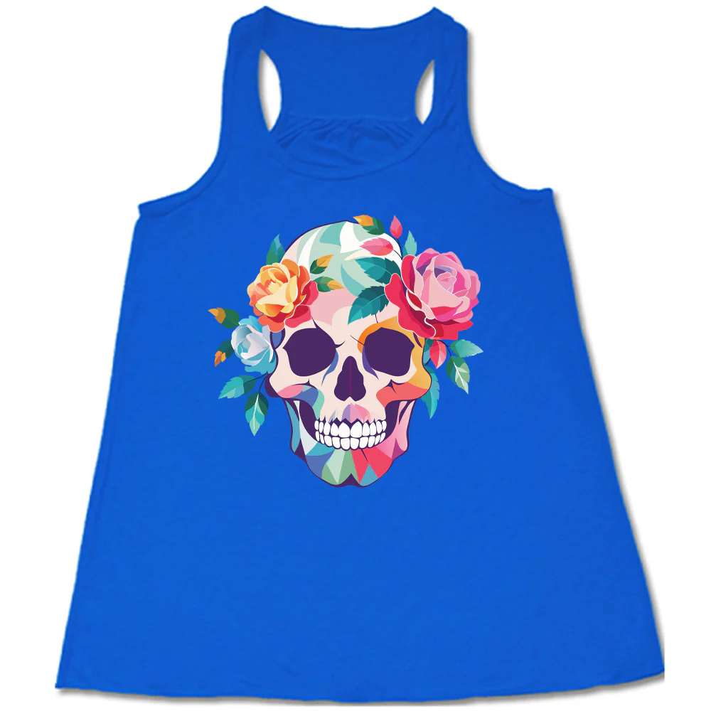 Floral Colorblock Skull Shirt - Image 3