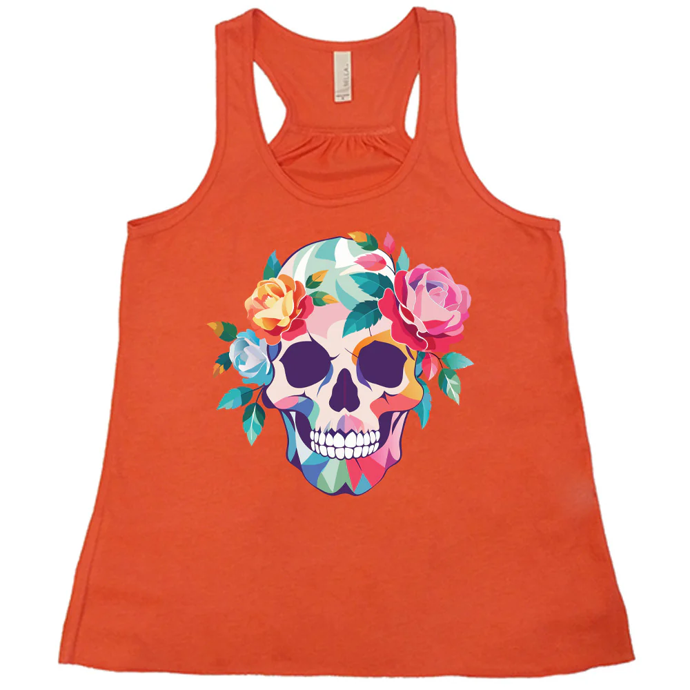 Floral Colorblock Skull Shirt - Image 4