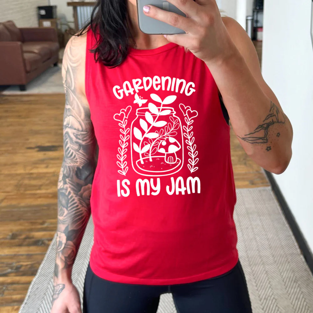 Gardening is My Jam Muscle Tank - Image 3