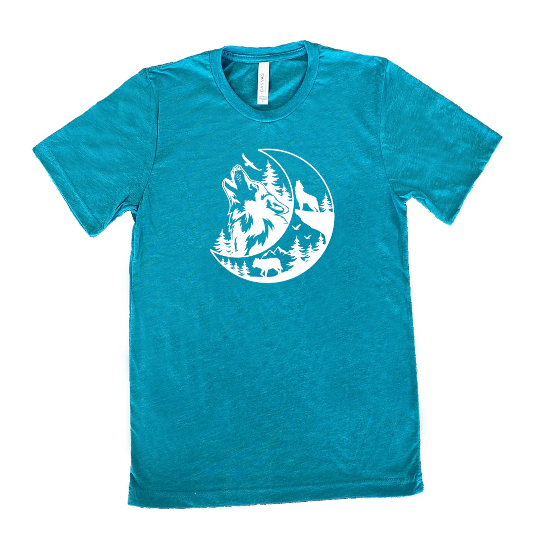 Howling Wolf Moon Shirt Unisex - Image 11