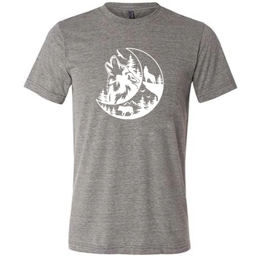 Howling Wolf Moon Shirt Unisex - Image 3
