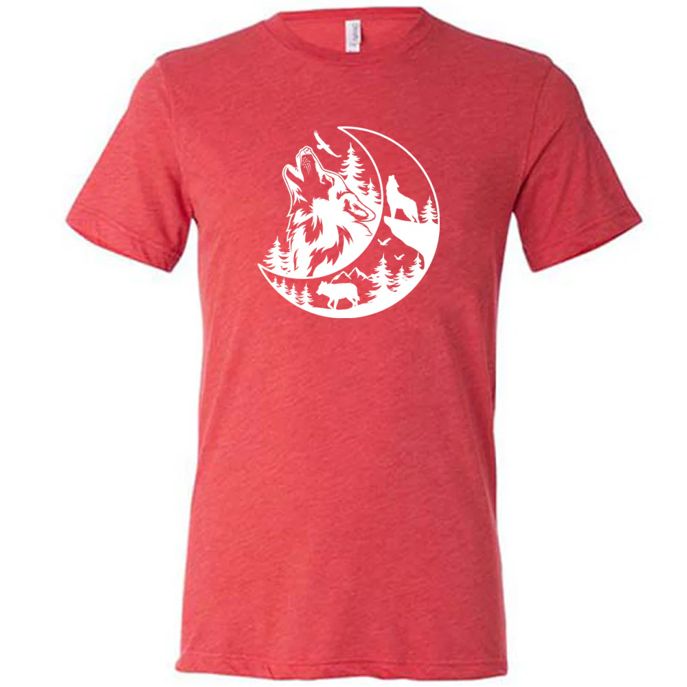 Howling Wolf Moon Shirt Unisex - Image 7