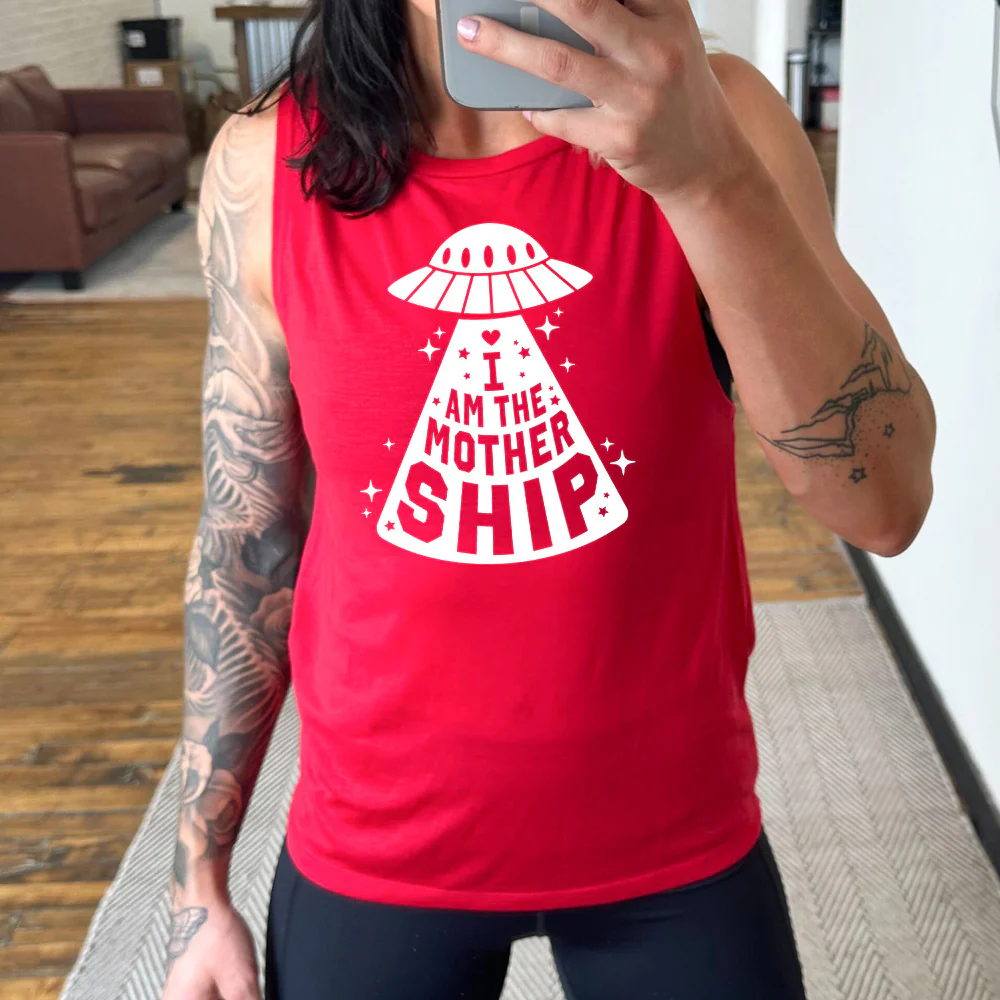 I Am The Mother Ship Muscle Tank - Image 3