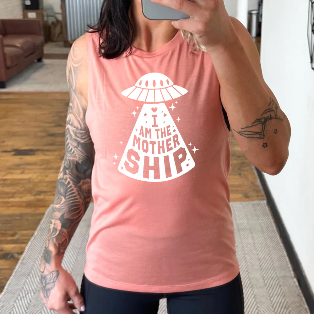 I Am The Mother Ship Muscle Tank - Image 4