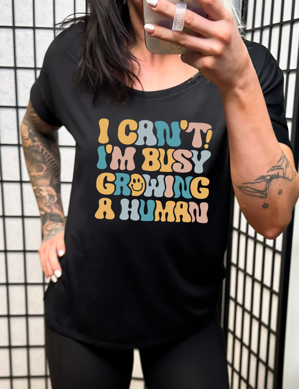 I Can't! I'm Busy Growing A Human | Slouchy Tee