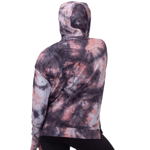 Ideal Hoodie | Grey & Pink Tie Dye - Image 3