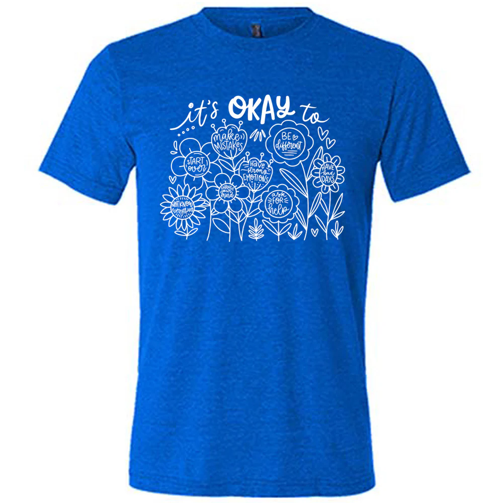 It's Okay To BOHO Floral Shirt Unisex - Image 3