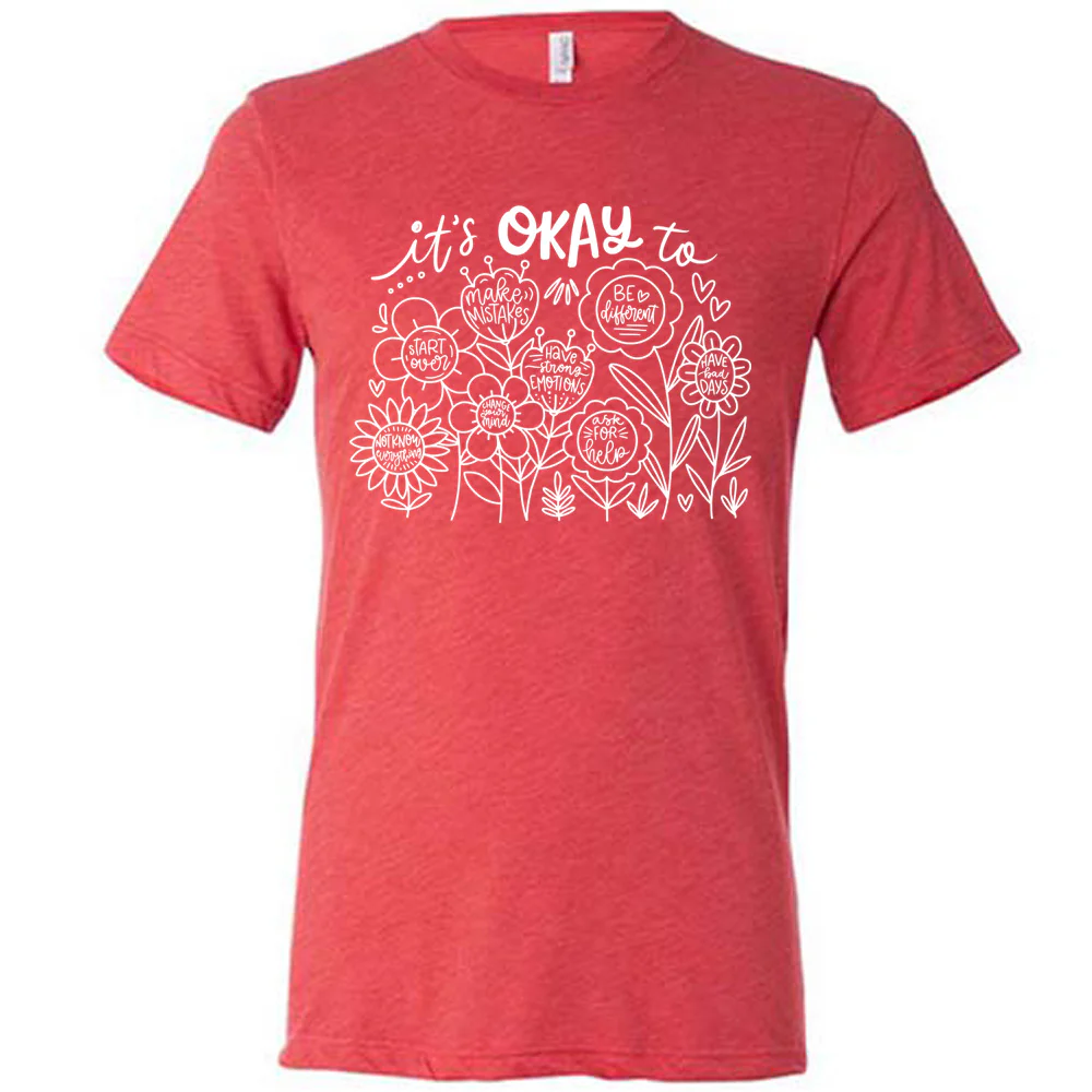 It's Okay To BOHO Floral Shirt Unisex - Image 5