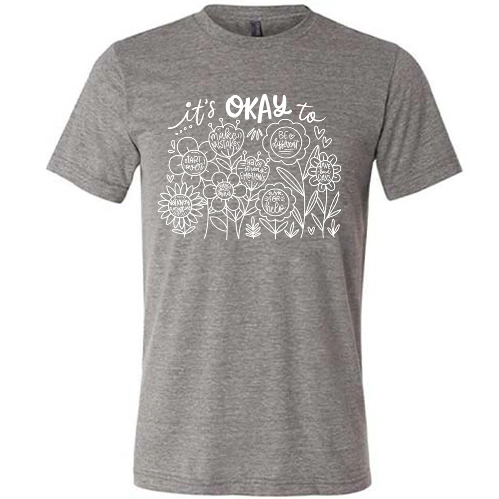 It's Okay To BOHO Floral Shirt Unisex - Image 7