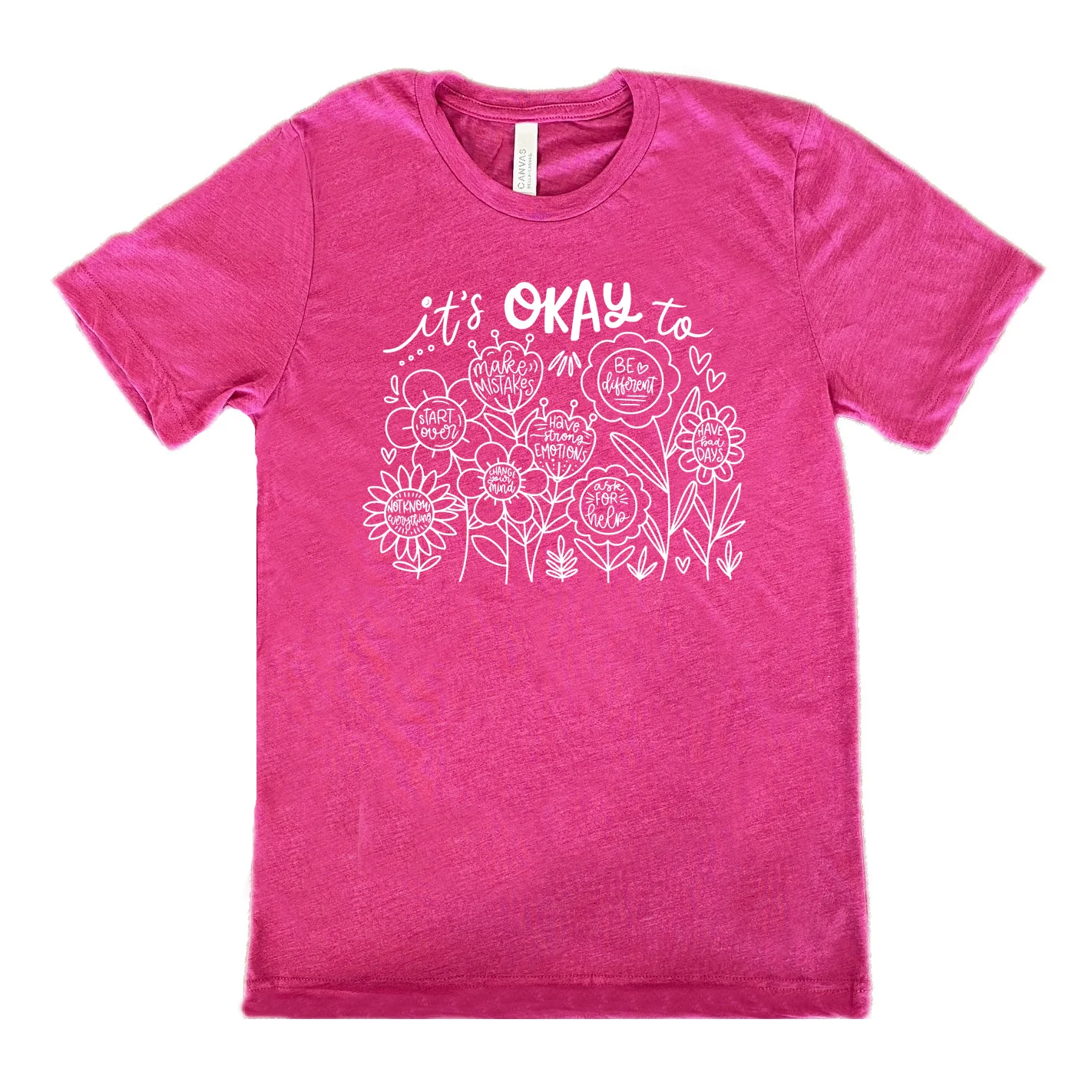 It's Okay To BOHO Floral Shirt Unisex - Image 9