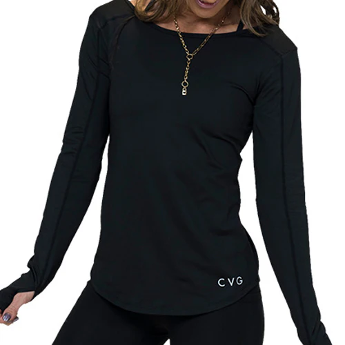 Performance Long Sleeve Shirt | Black - Image 6