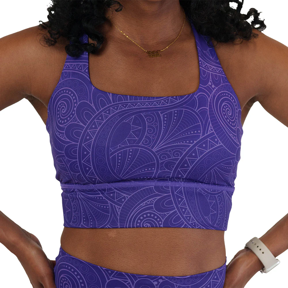 Longline Bra | Purple Zenergy - Image 3