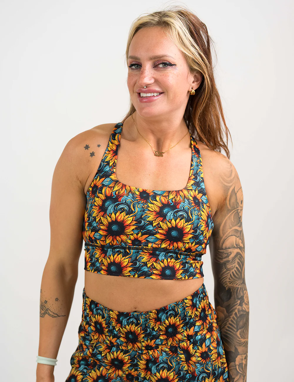 Longline Bra | Wild Sunflower - Image 2